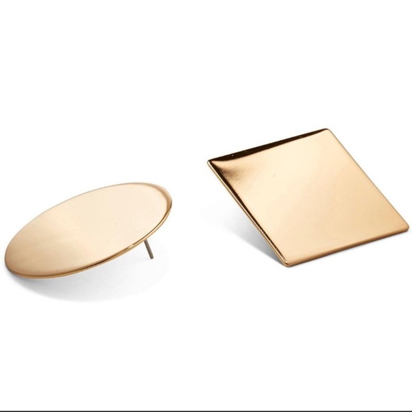 Jenny Bird Jewelry - Gold Asymmetrical Earrings